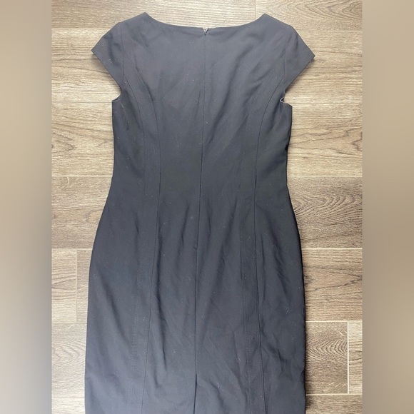 Tahari ASL black mini dress size 10 - Picture 2 of 6
